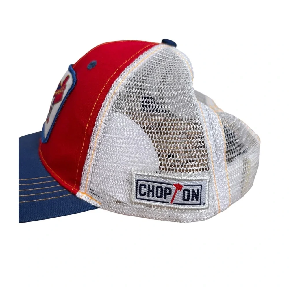 Atlanta Braves Chase Elliott NAPA Trucker Hat Red White Blue Snapback Cap